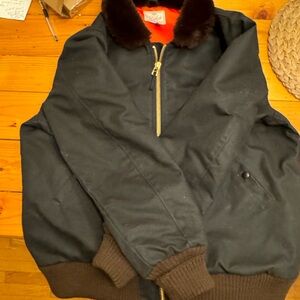 NWOT Dehen waxed flyers jacket
